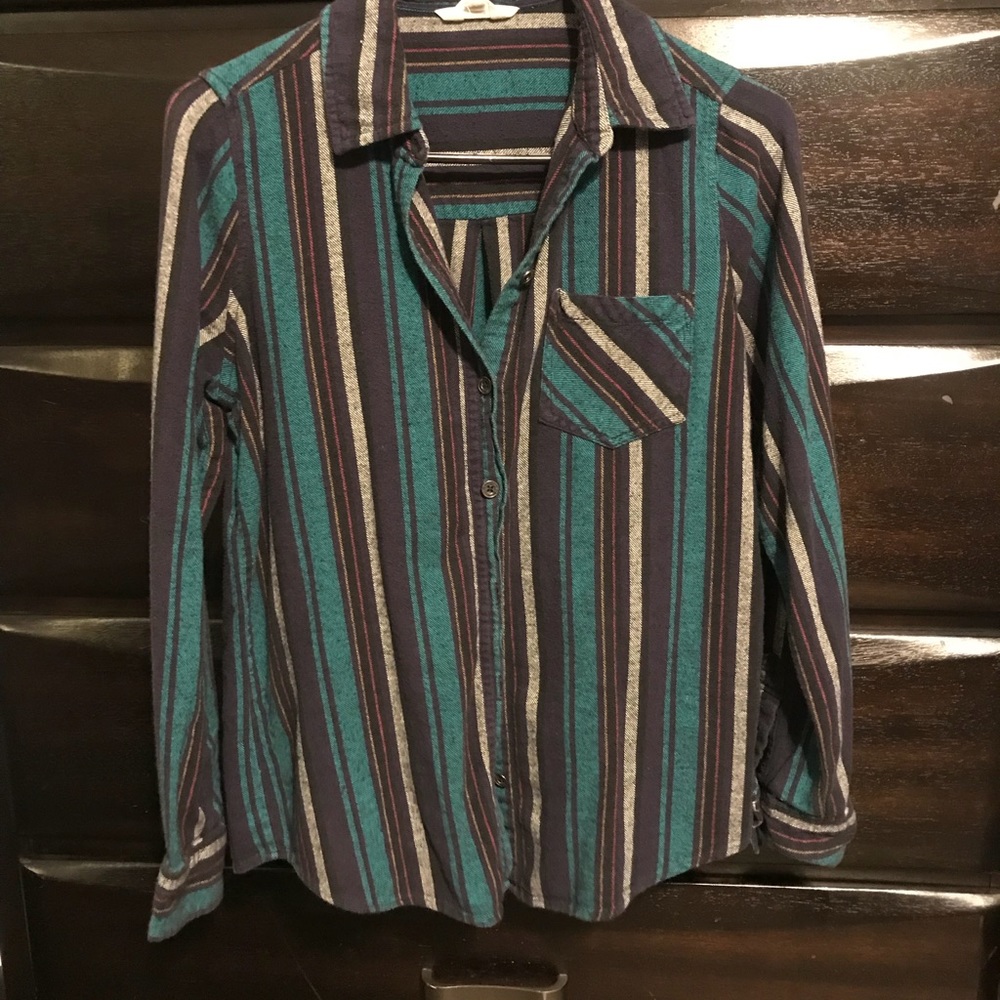 Multicolored button down shirt